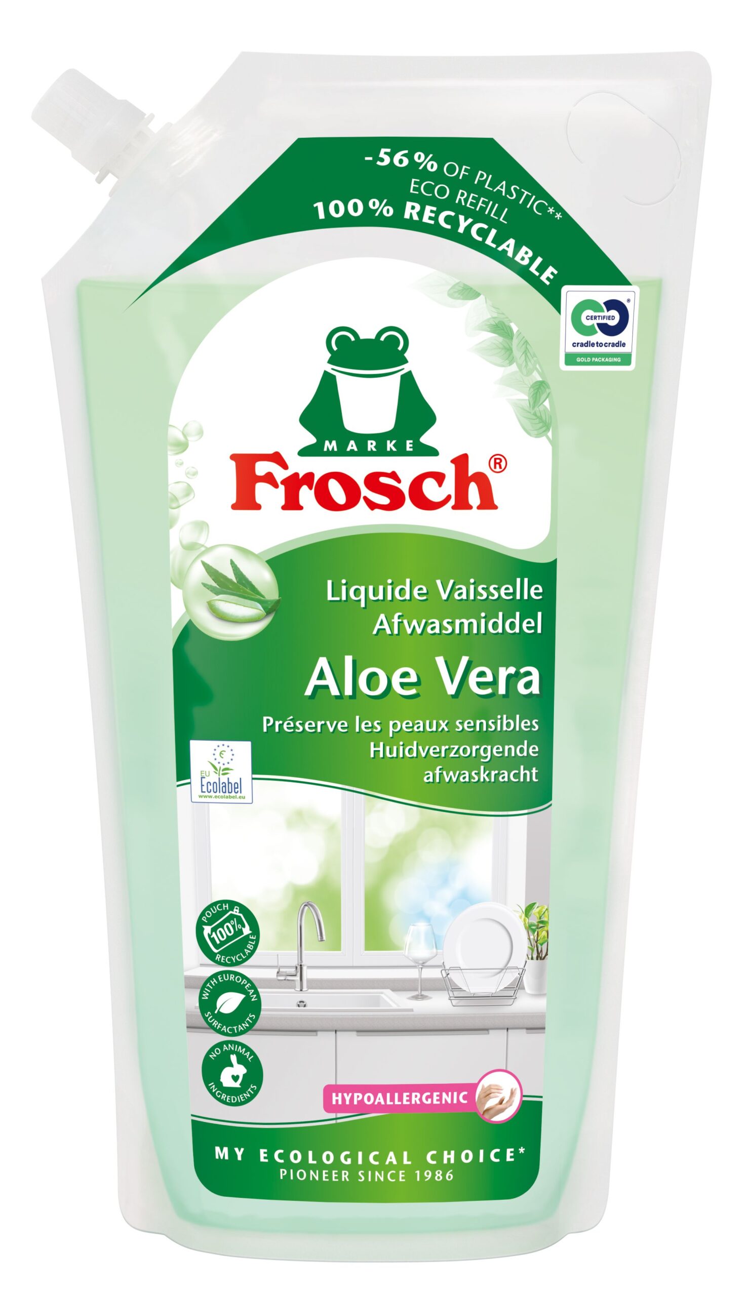 Frosch Afwasmiddel Aloe Vera Refill (1000 ml)