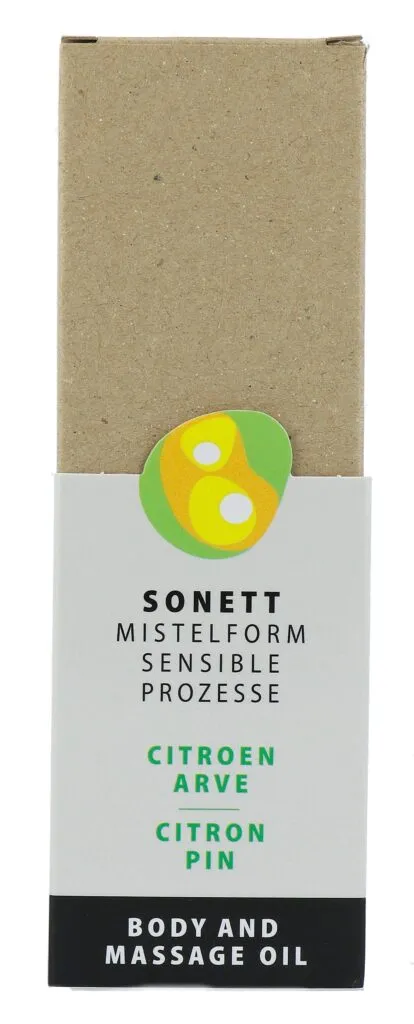 Sonett Mistelform Lichaams- en Massageolie Citroen & Arve (145 ml)