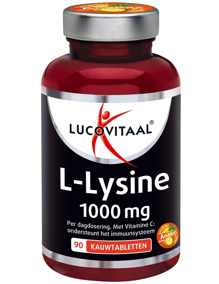 Lucovitaal L-Lysine 1000mg (90 kauwtabletten)
