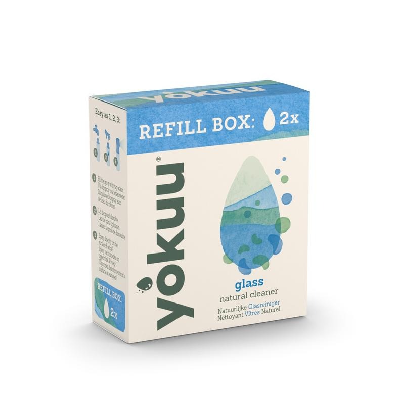 Yokuu Glasreiniger Navulverpakking (2 stuks)