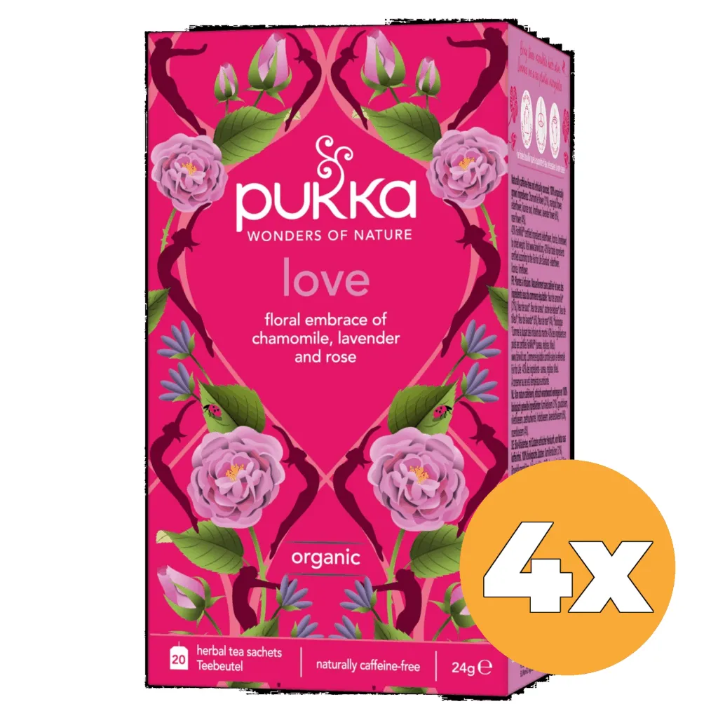 4x Pukka Love Thee Bio (20 zakjes)