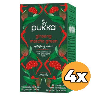 4x Pukka Ginseng Matchagreen Bio (20 zakjes)