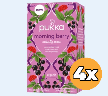 4x Pukka Morning Berry Bio (20 zakjes)