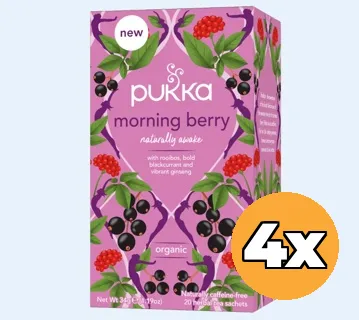 4x Pukka Morning Berry Bio (20 zakjes)