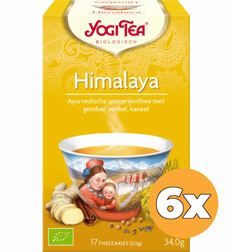 6x Yogi Tea Himalaya bio (17 stuks)