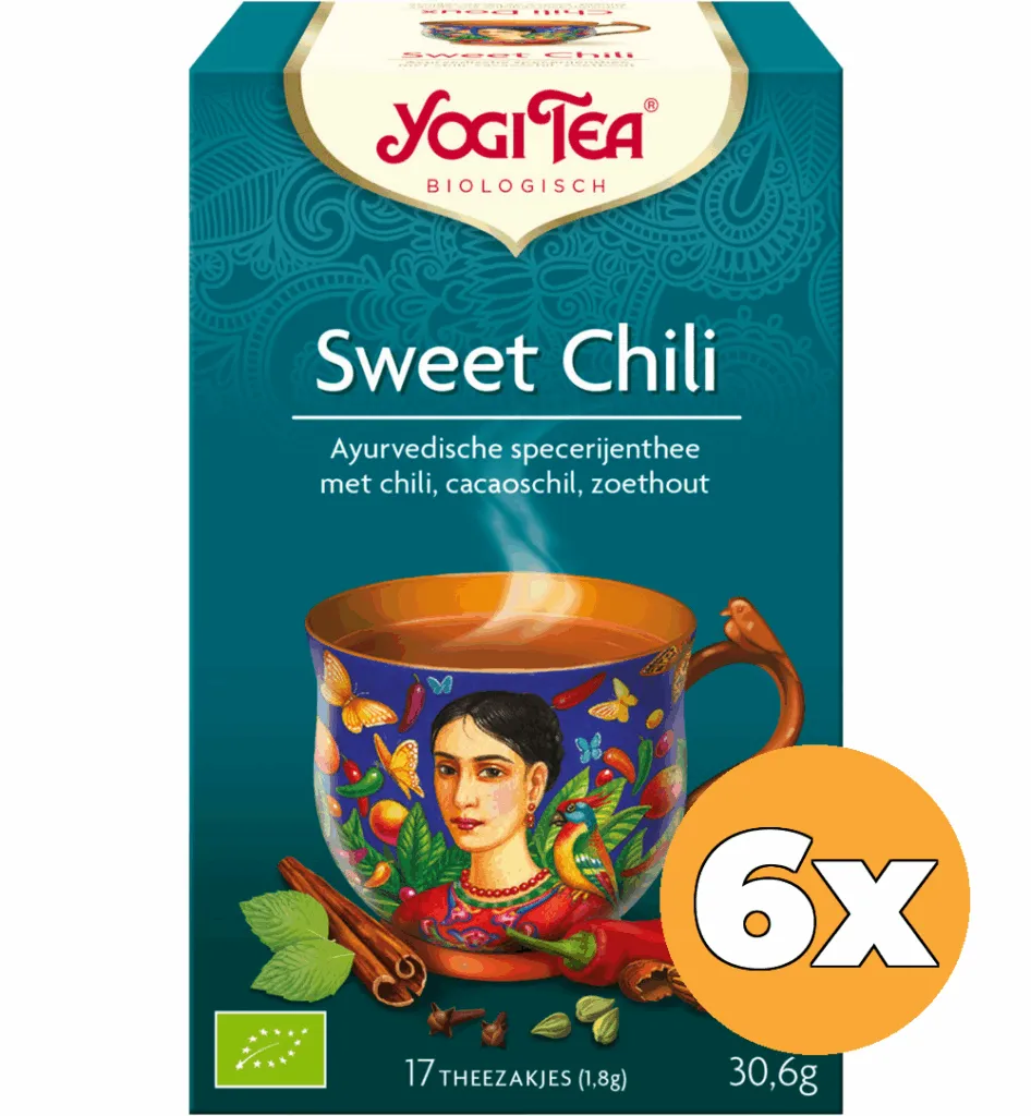 6x Yogi Tea Sweet chili bio (17 stuks)