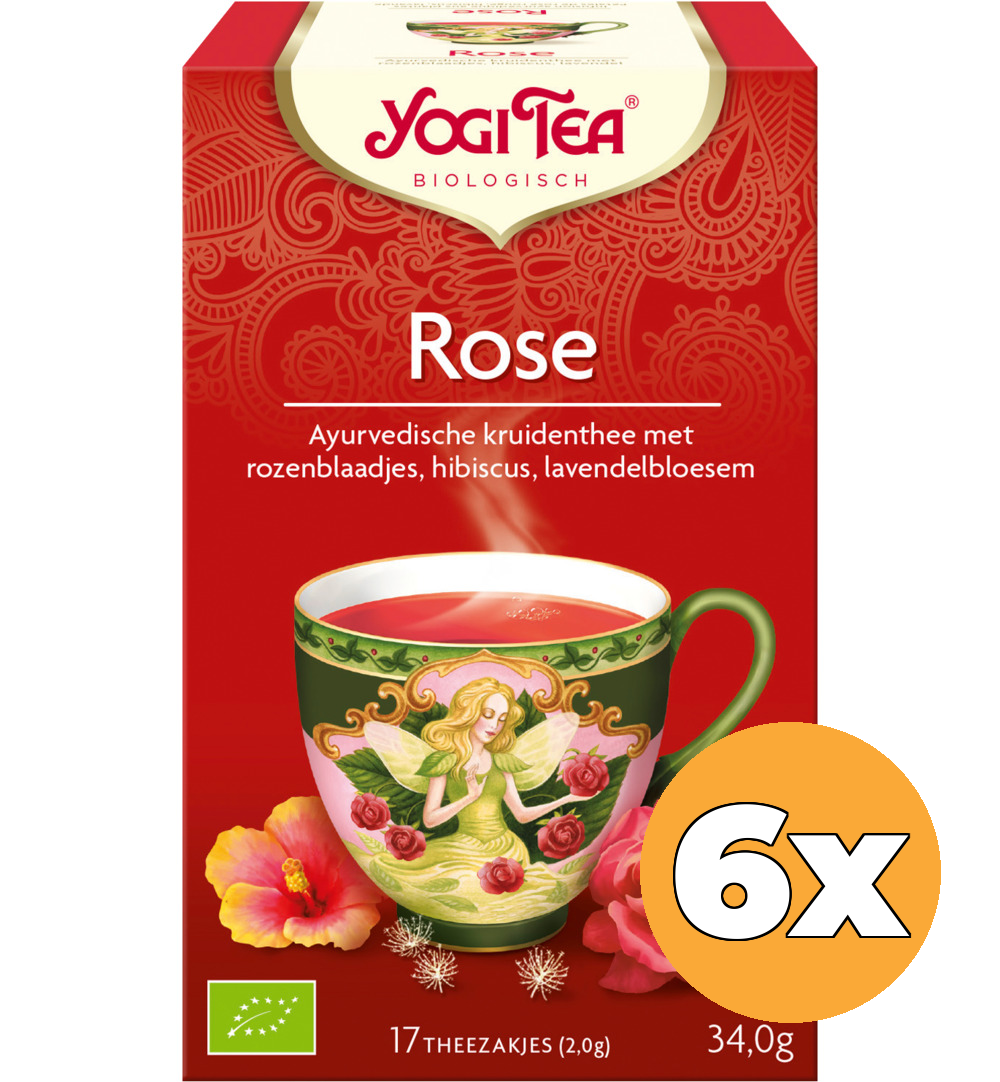 6x Yogi Tea Tao rose bio (17 stuks)