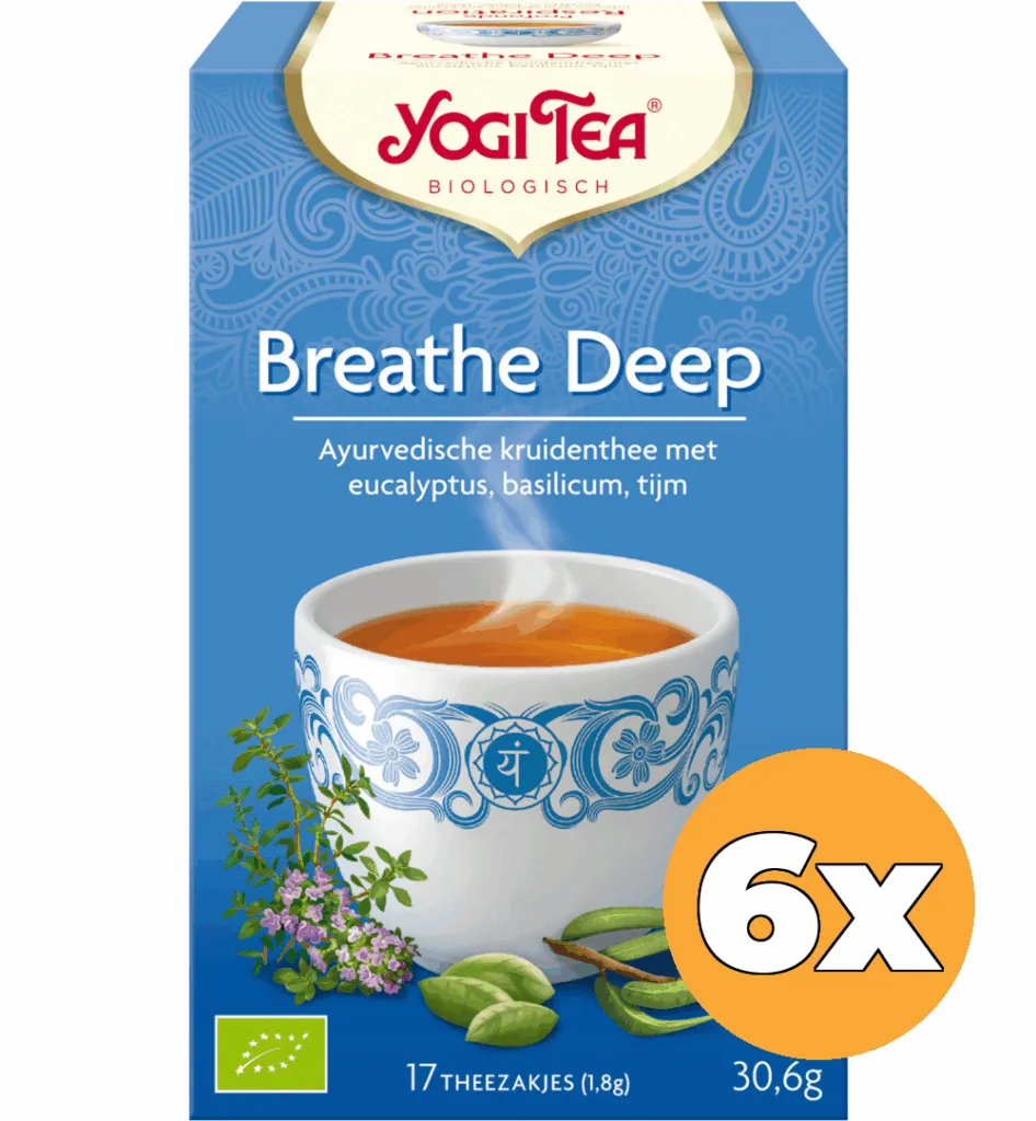 6x Yogi Tea Breathe deep bio (17 stuks)