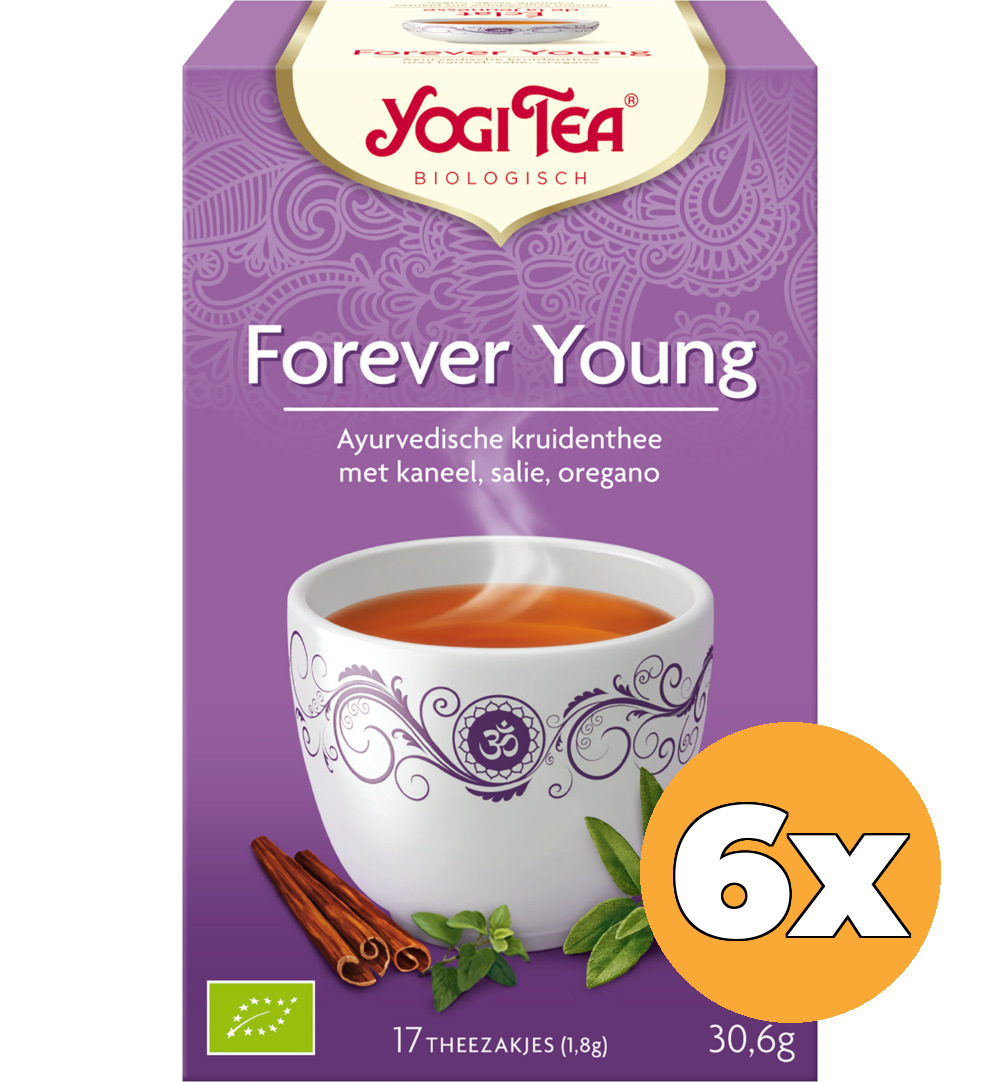 6x Yogi Tea Forever young bio (17 stuks)