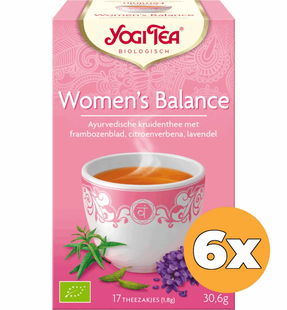 6x Yogi Tea Women's balance bio (17 stuks)