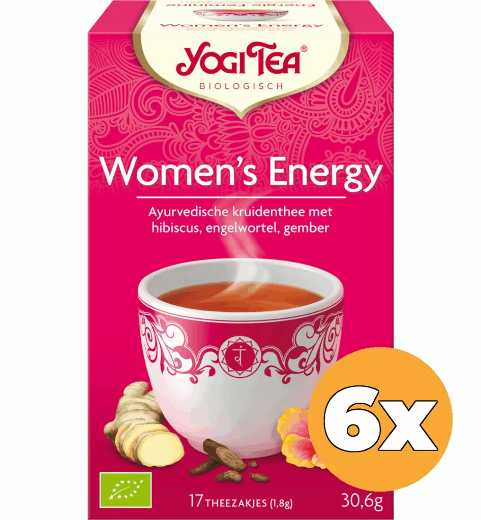 6x Yogi Tea Women's energy bio (17 stuks)