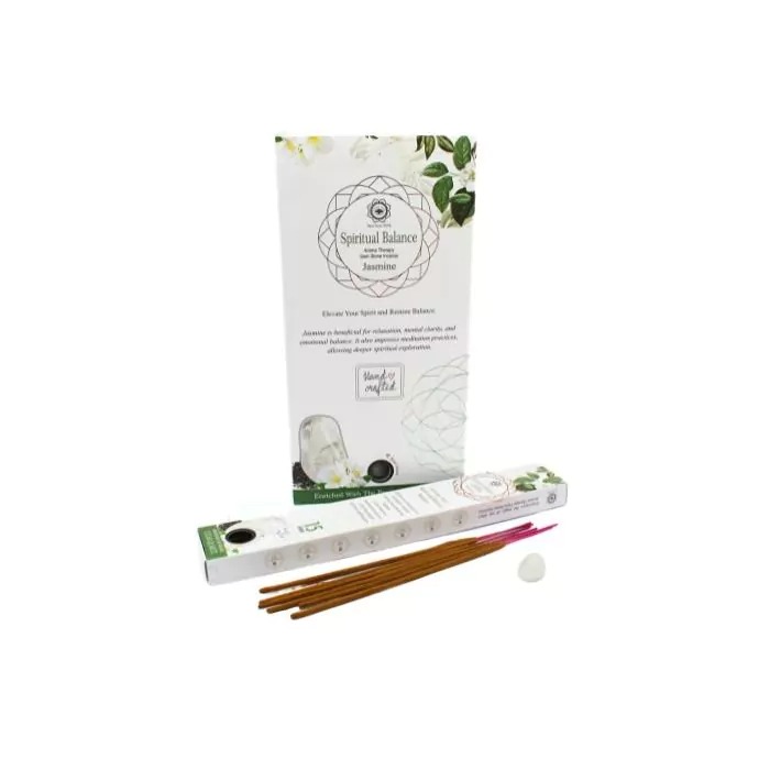 Green Tree Gemstone Incense Spiritual Balance- Clear Quartz (64 gr)