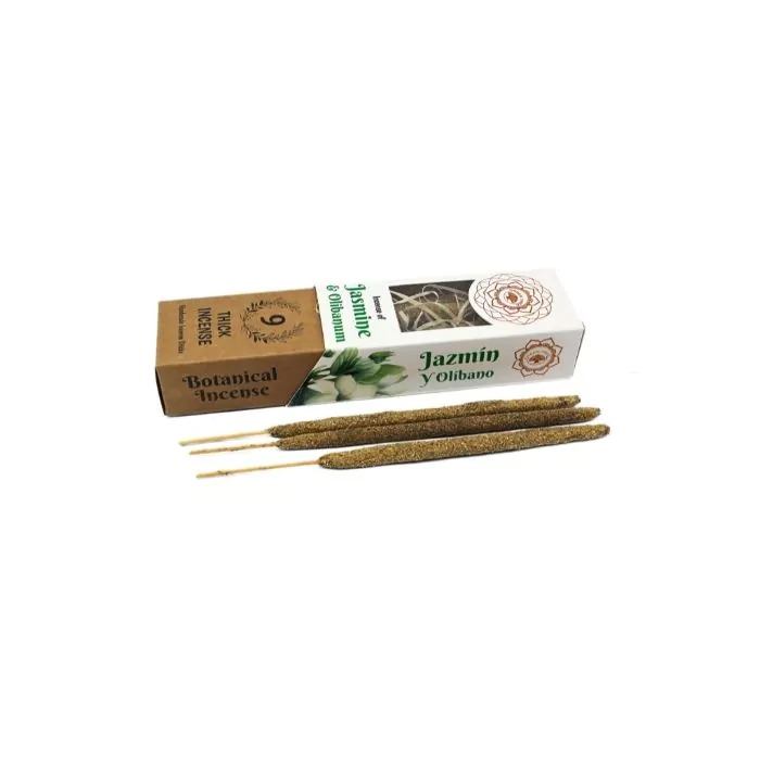 Green Tree Jasmine & Olibanum Botanical Incense  (9 sticks)