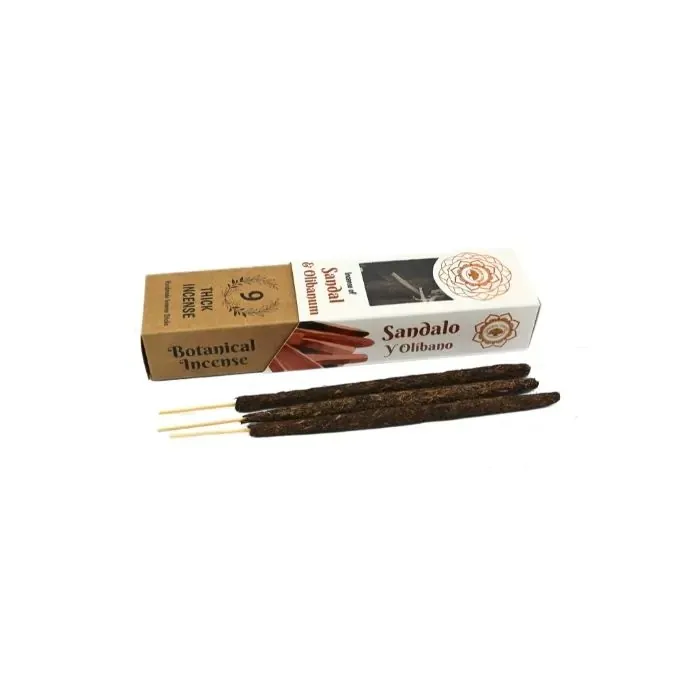 Green Tree Sandal & Olibanum Botanical Incense  (9 sticks)