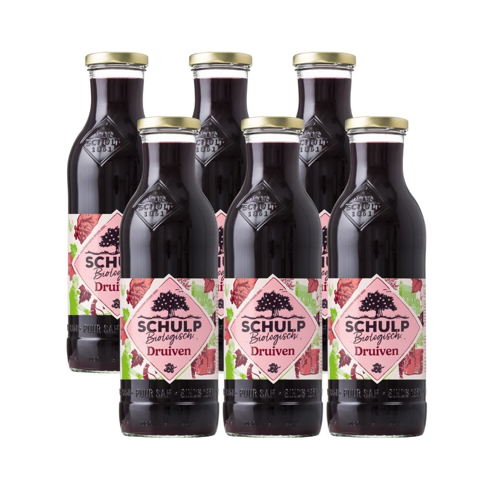 Schulp Druivensap Biologisch (6 x 750 ml)