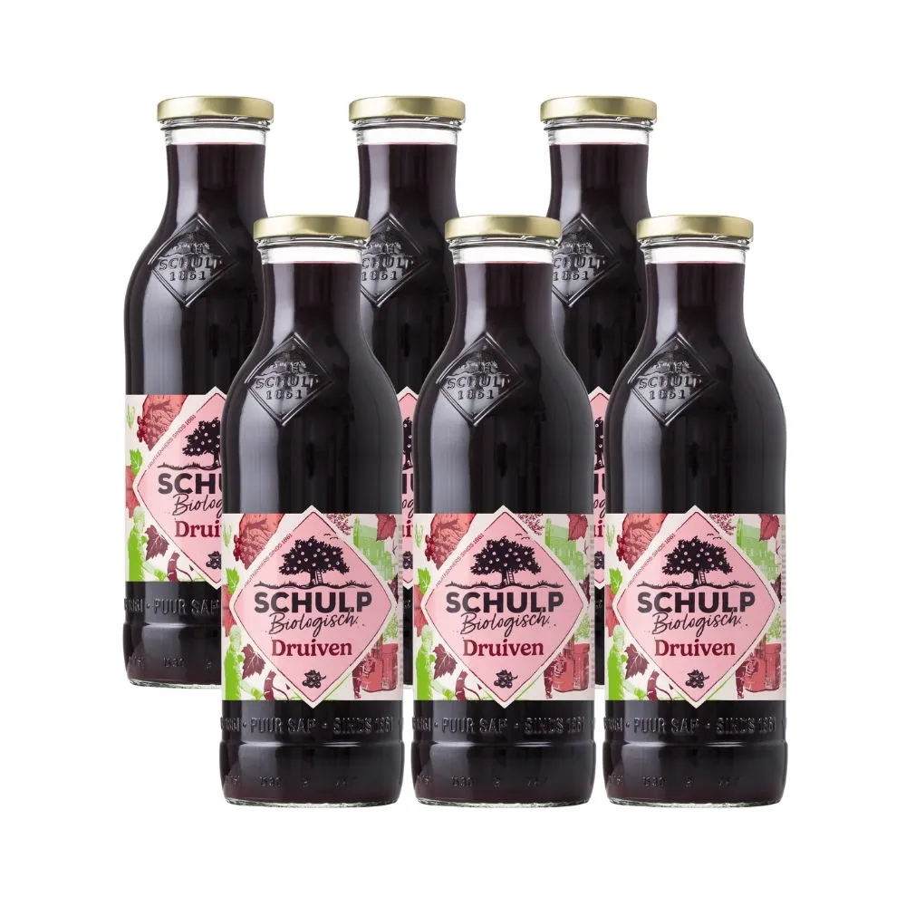 Schulp Druivensap Biologisch (6 x 750 ml)