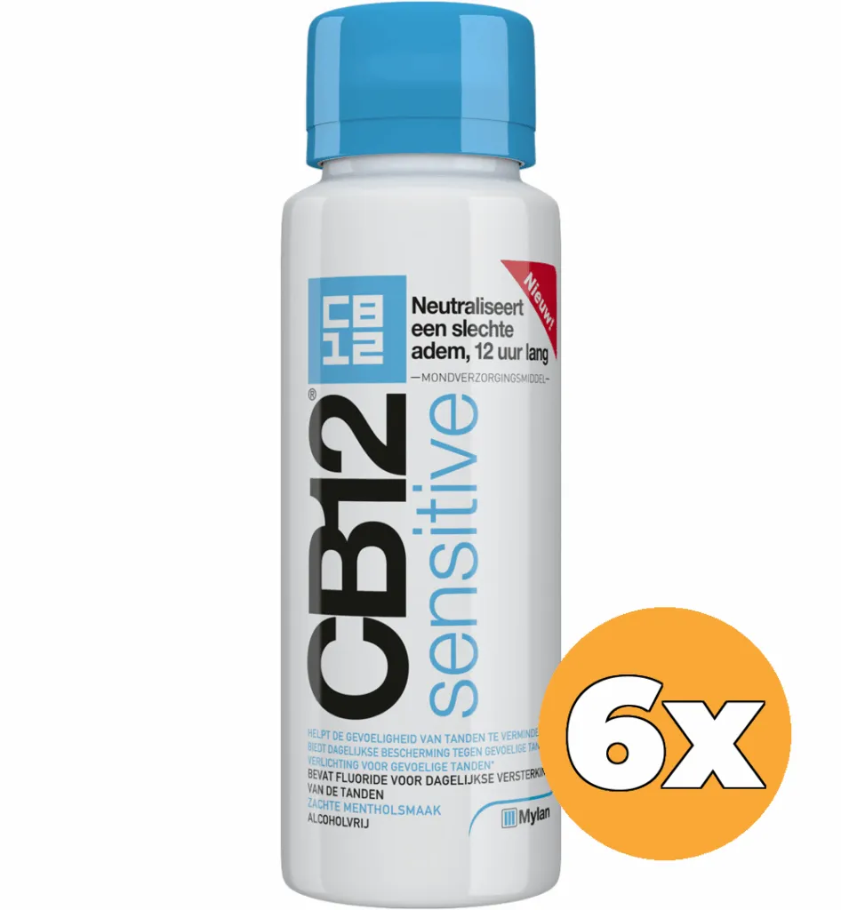 6x Cb12 Mondverzorging sensitive (250 ml)