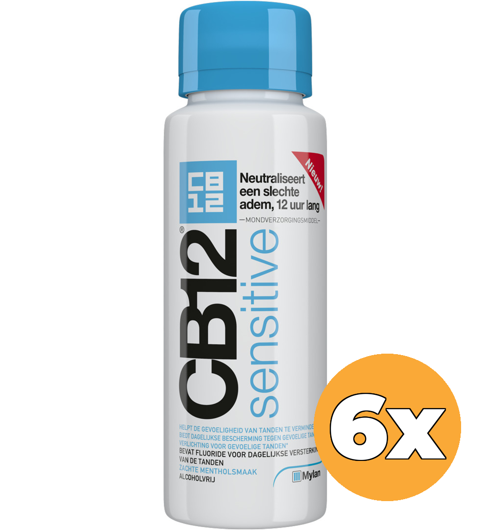 6x Cb12 Mondverzorging sensitive (250 ml)
