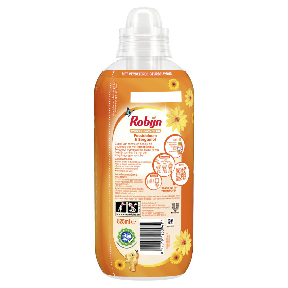 Robijn Wasverzachter Passiebloem & Bergamot (825 ml)