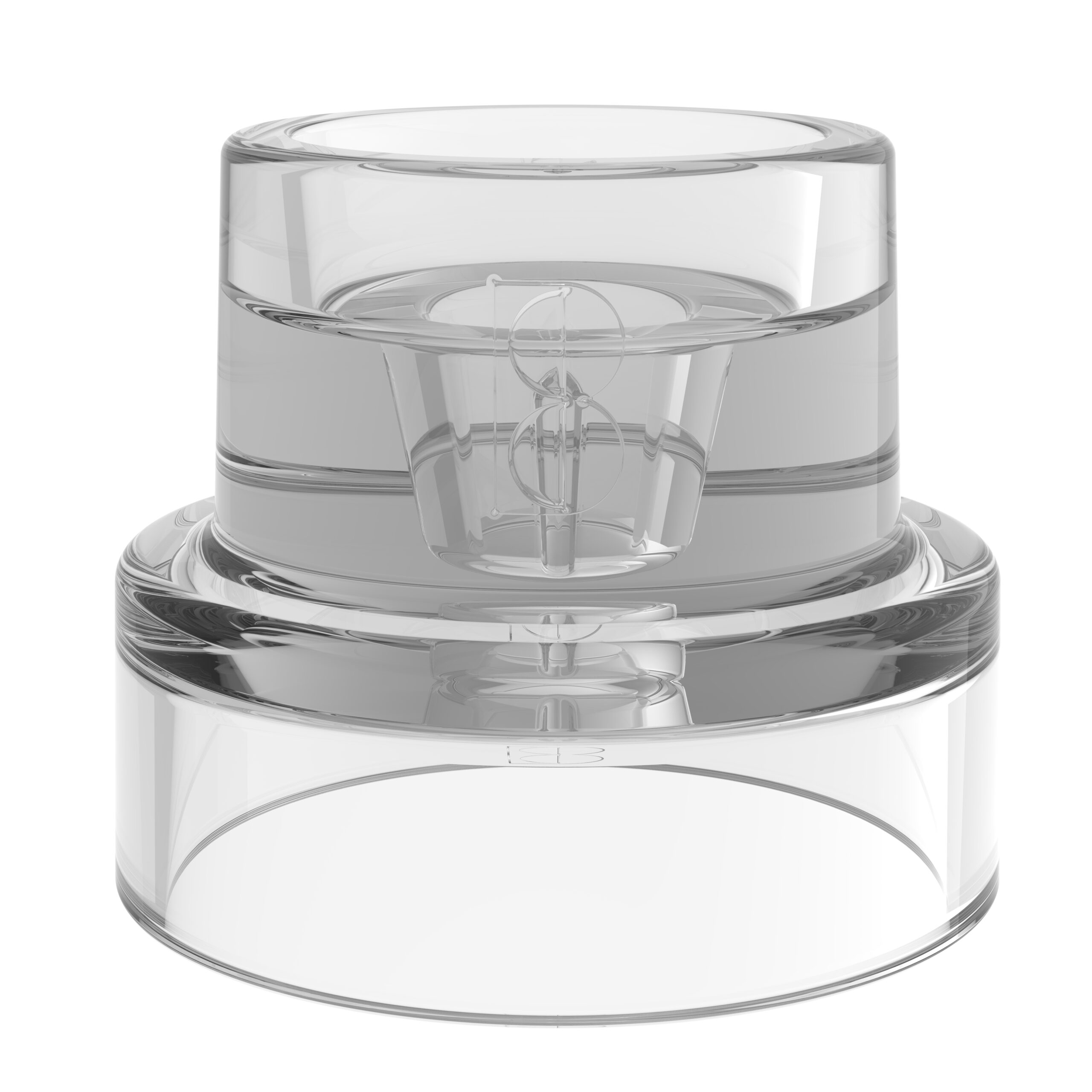 Bolsius Glazen houder 4 in 1 Transparant (1 stuk)