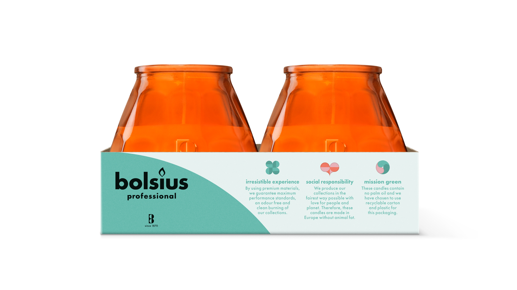 Bolsius Horeca Twilight 104/99 Oranje (6 stuks) - image 2