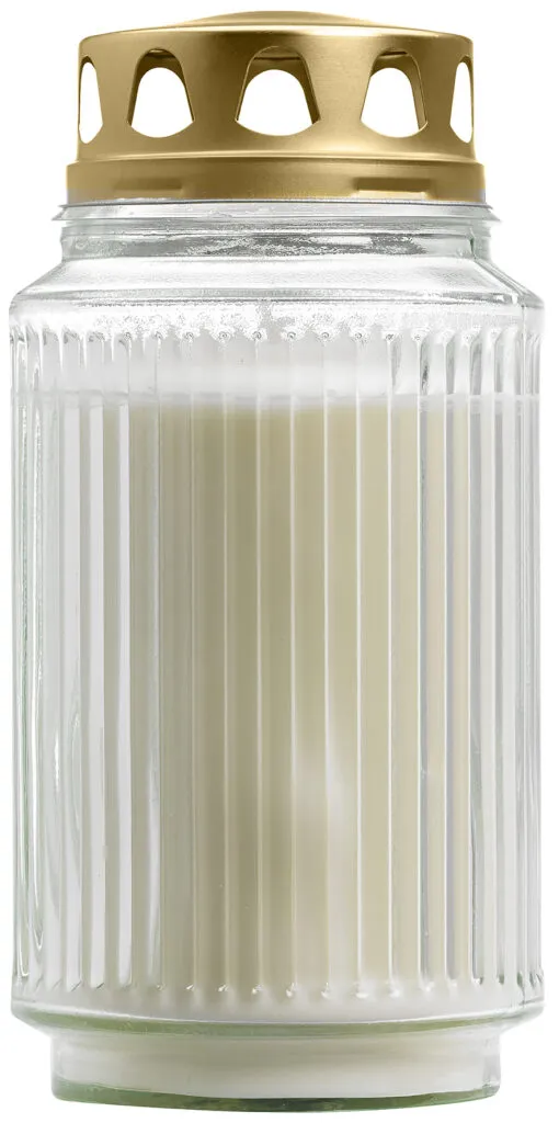 Bolsius Lantaarnglas met deksel Wit (1 stuk)