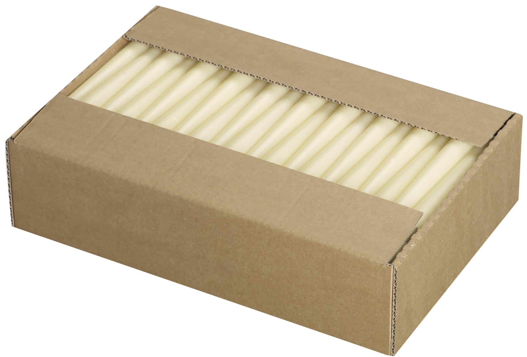 Bolsius Neutrale Gotische Kaars 240/23 Ivoor (100 stuks)