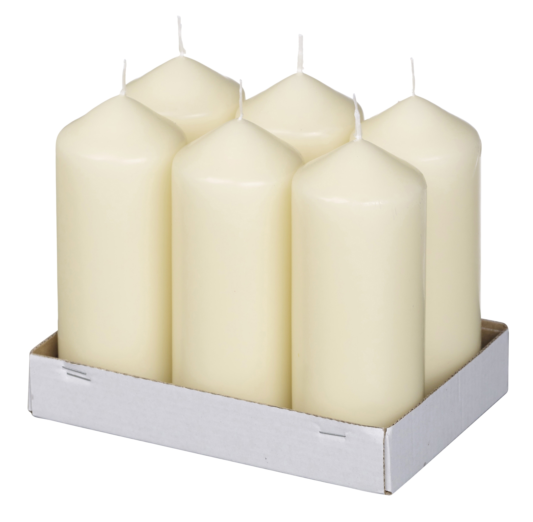 Bolsius Neutrale Stompkaars 150/60 Ivoor (6 stuks)
