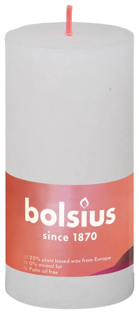 Bolsius Rustiekkaars 100/50 Cloudy White (1 stuk)