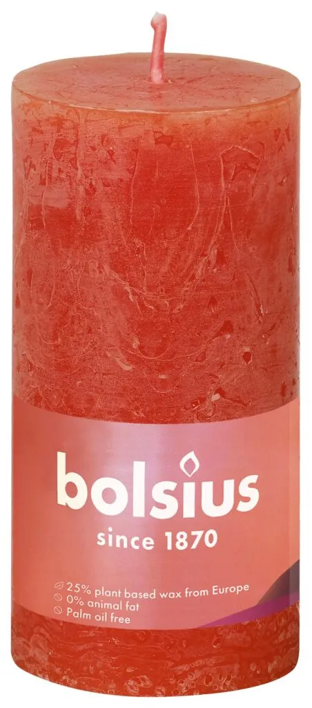 Bolsius Rustiekkaars 100/50 Earthy Orange (1 stuk)