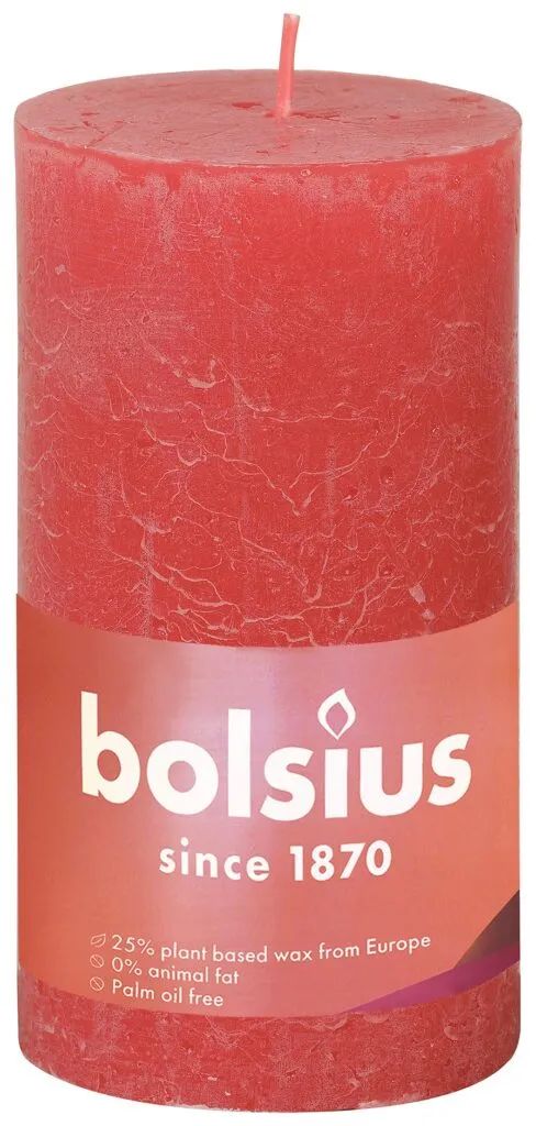 Bolsius Rustiekkaars 130/68 Blossom Pink (1 stuk)