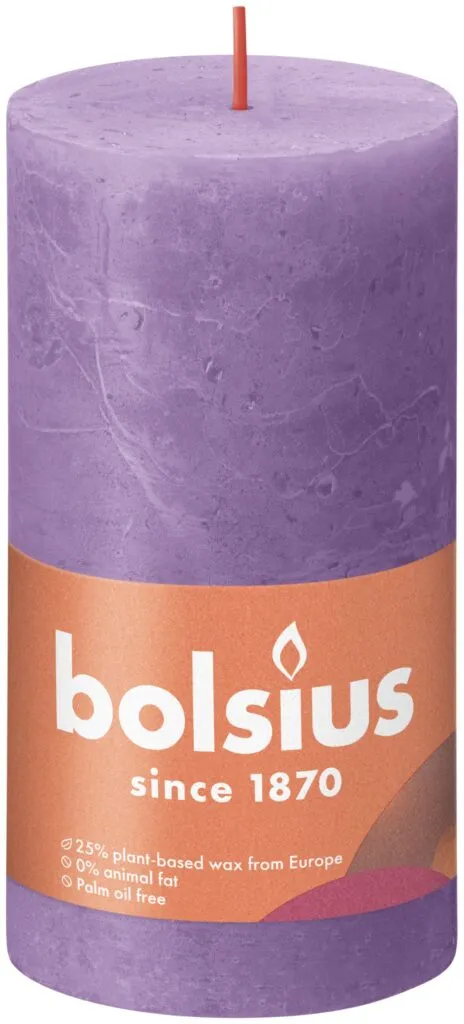 Bolsius Rustiekkaars 130/68 Vibrant Violet (1 stuk)