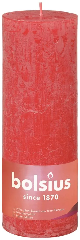 Bolsius Rustiekkaars 190/68 Blossom Pink (1 stuk)