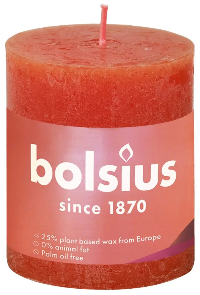 Bolsius Rustiekkaars 80/68 Earthy Orange (1 stuk)