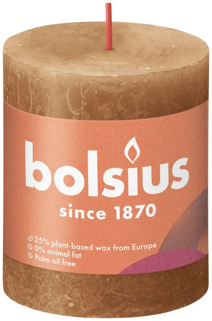 Bolsius Rustiekkaars 80/68 Spice Brown (1 stuk)