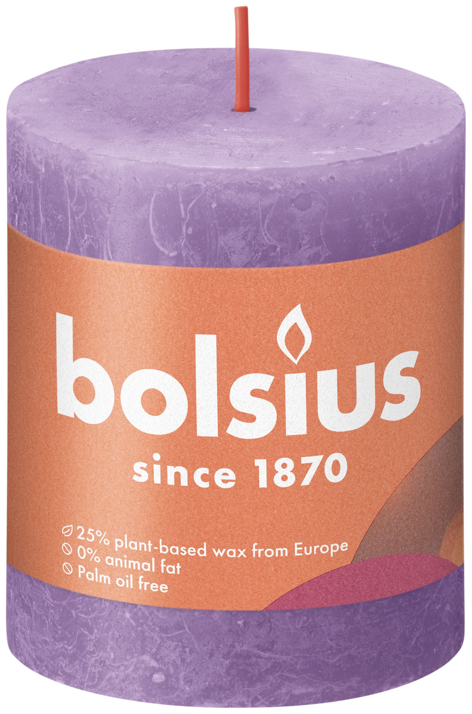 Bolsius Rustiekkaars 80/68 Vibrant Violet (1 stuk)
