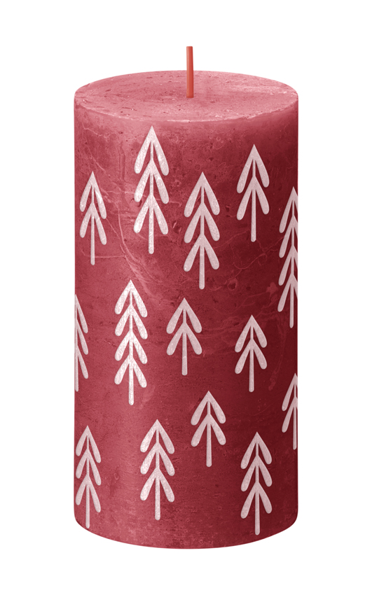 Bolsius Silhouette Rustiekkaars 130/68 Delicate Red (1 stuk)