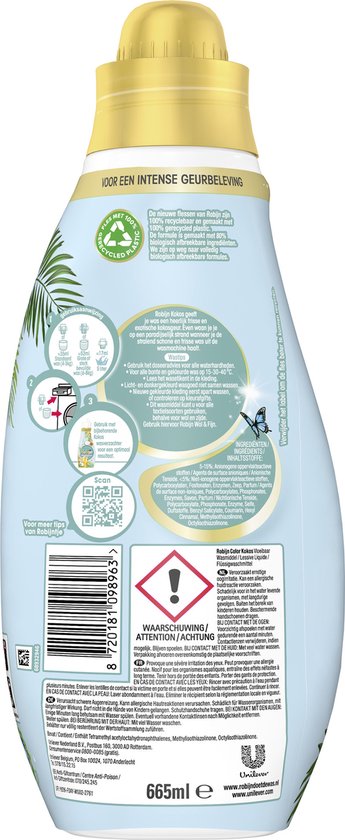 Robijn Wasmiddel Kokos Kleur (665 ml)