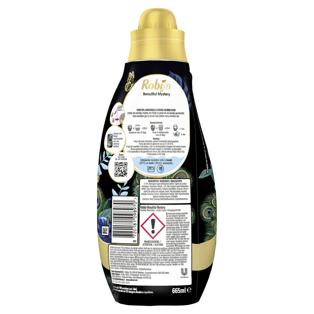 Robijn Wasmiddel Beautiful Mystery Black (665 ml)