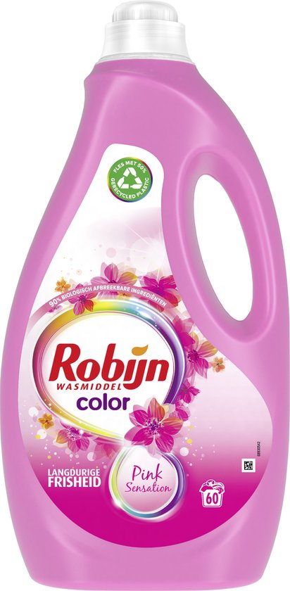 Robijn Wasmiddel Pink Sensation Kleur (3000 ml)