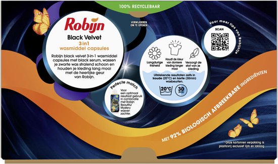Robijn Wascapsules Black Velvet (40 stuks)