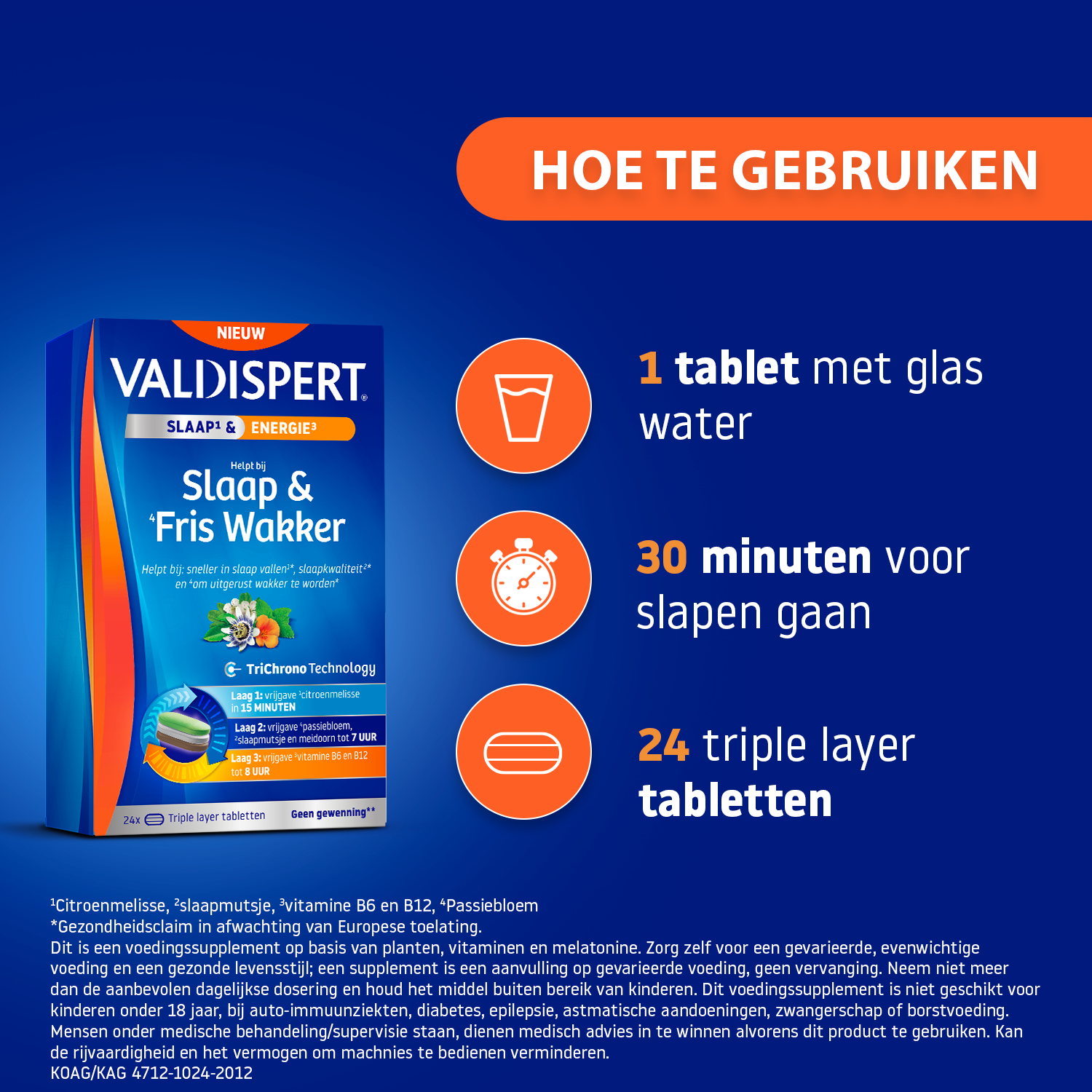 Valdispert Slaap & Fris Wakker (24 Tabletten) - image 4