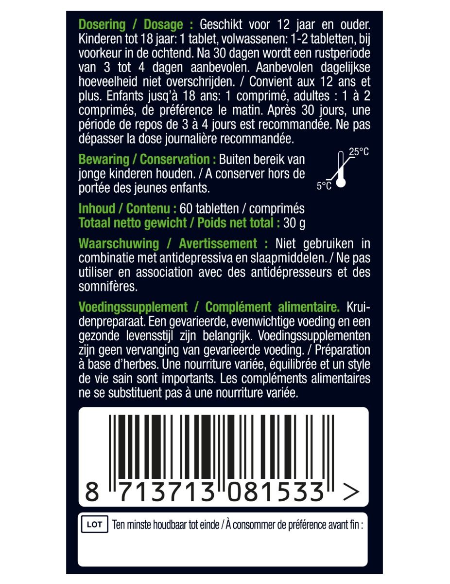 Lucovitaal Rhodiola Rosea (60 tabletten) - image 2