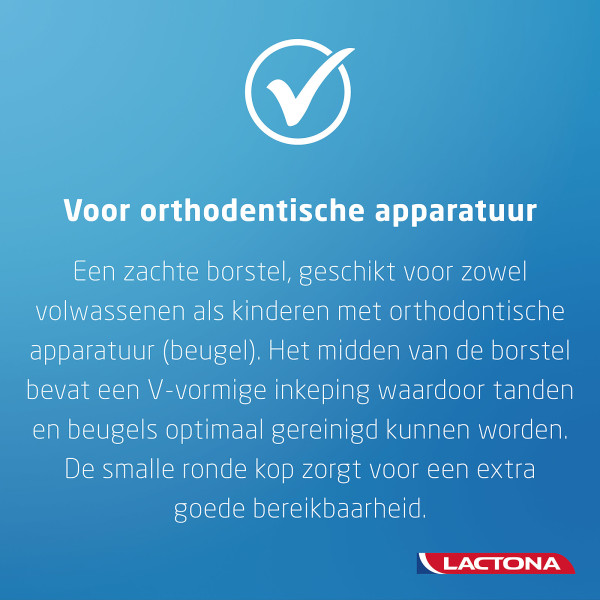 Lactona Orthodontische Tandenborstel (1 stuk)