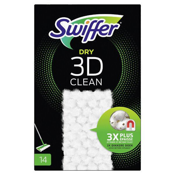 Swiffer Vloerdoekjes 3D Clean Refill (14 stuks)