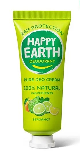 Happy Earth Pure Deodorantcreme Bergam (40 ml)