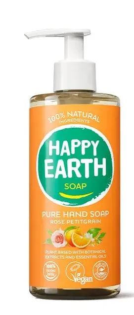 Happy Earth Pure Handzeep Rose (300 ml)