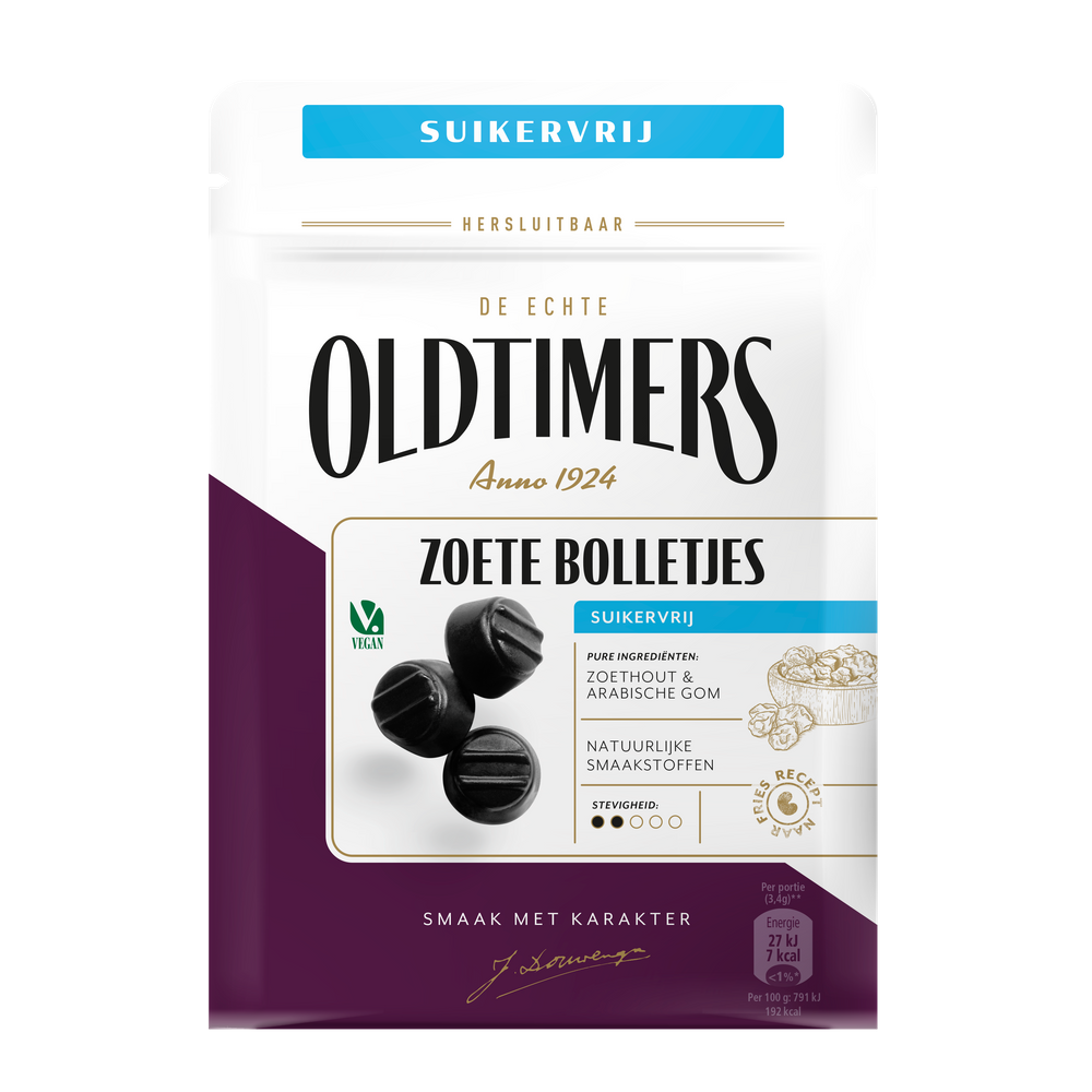Autodrop Oldtimers Zoete Bolletjes Suikervrij (100 gr)