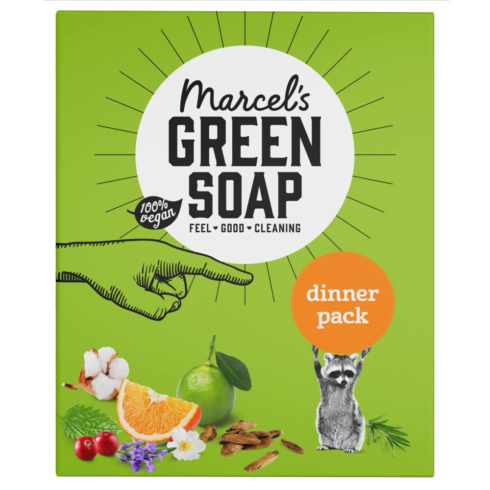Marcel'S Green Soap Dinner Pack (6 X 1)