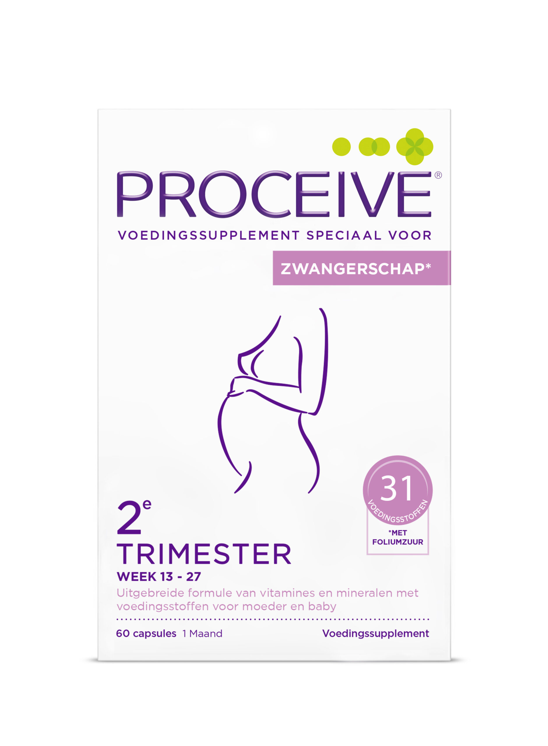 Proceive Zwangerschap Trimester 2 (60 capsules)